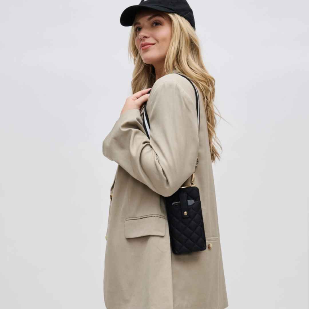 Duality Vegan Crossbody Quilted Phone Bag