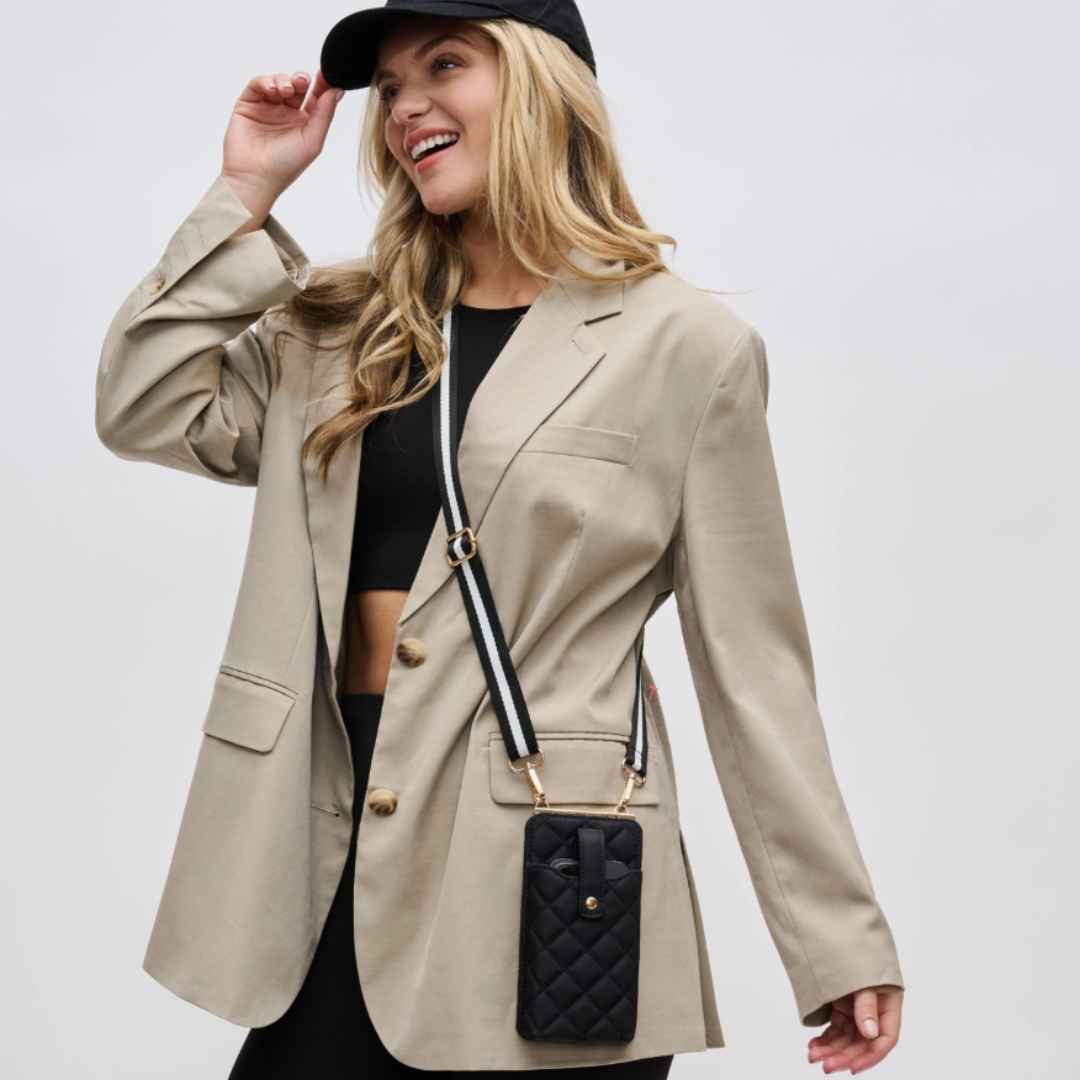Duality Vegan Crossbody Quilted Phone Bag