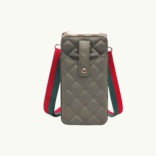 Duality Vegan Crossbody Quilted Phone Bag