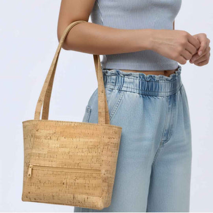 Rustic Cork Vegan Tote Bag – Sustainable, Stylish & Cruelty Free