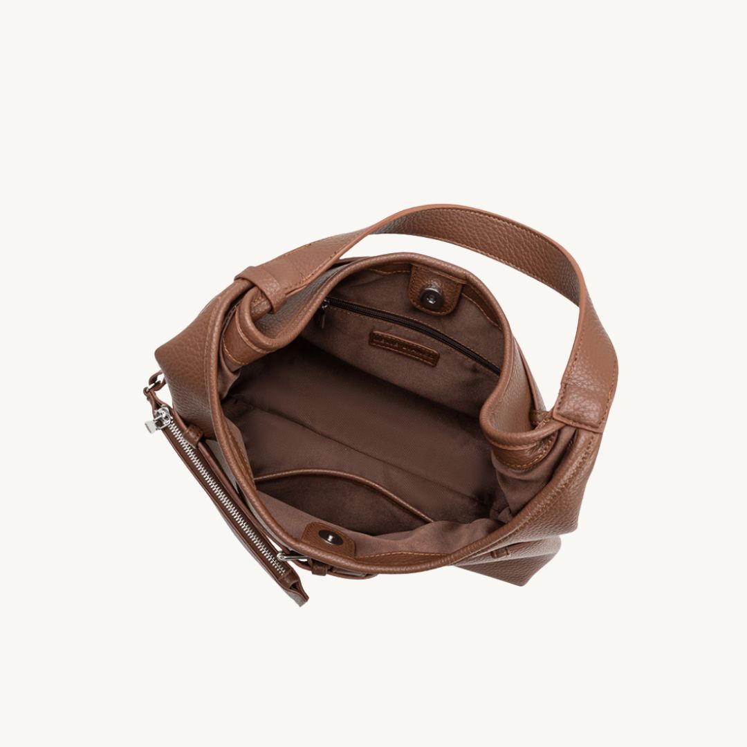 vegan leather tote bag interior 