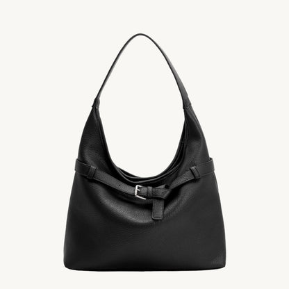 vegan leather purse in black