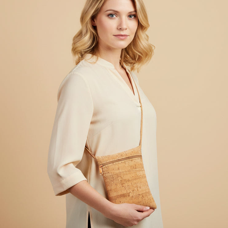 Be Lively Mini Crossbody Bag Vegan - Cork Leather Phone Bag