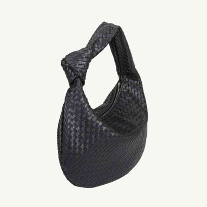 Brigitte vegan leather handbag hobo bag in black
