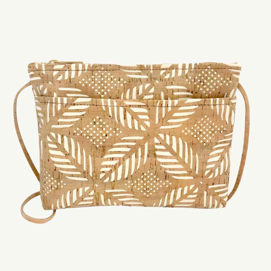 cork leather crossbody bag vegan