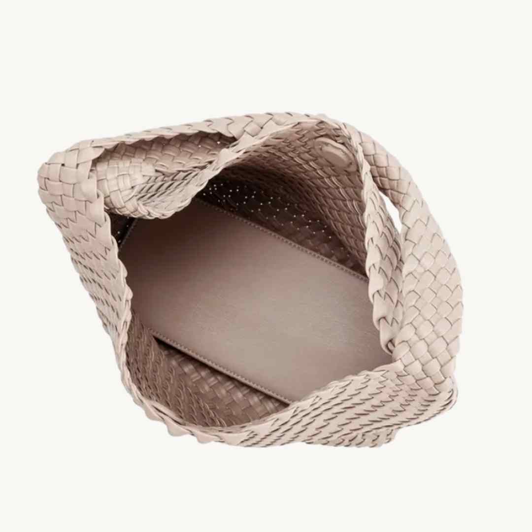 JOhanna vegan woven tote by Melie Bianco in Ivory