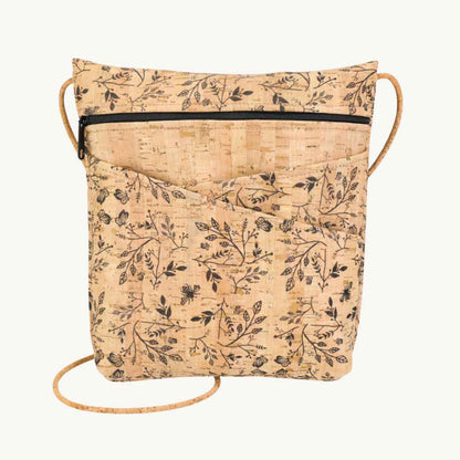 Be Lively Floral Print Large Vegan Crossbody Bag