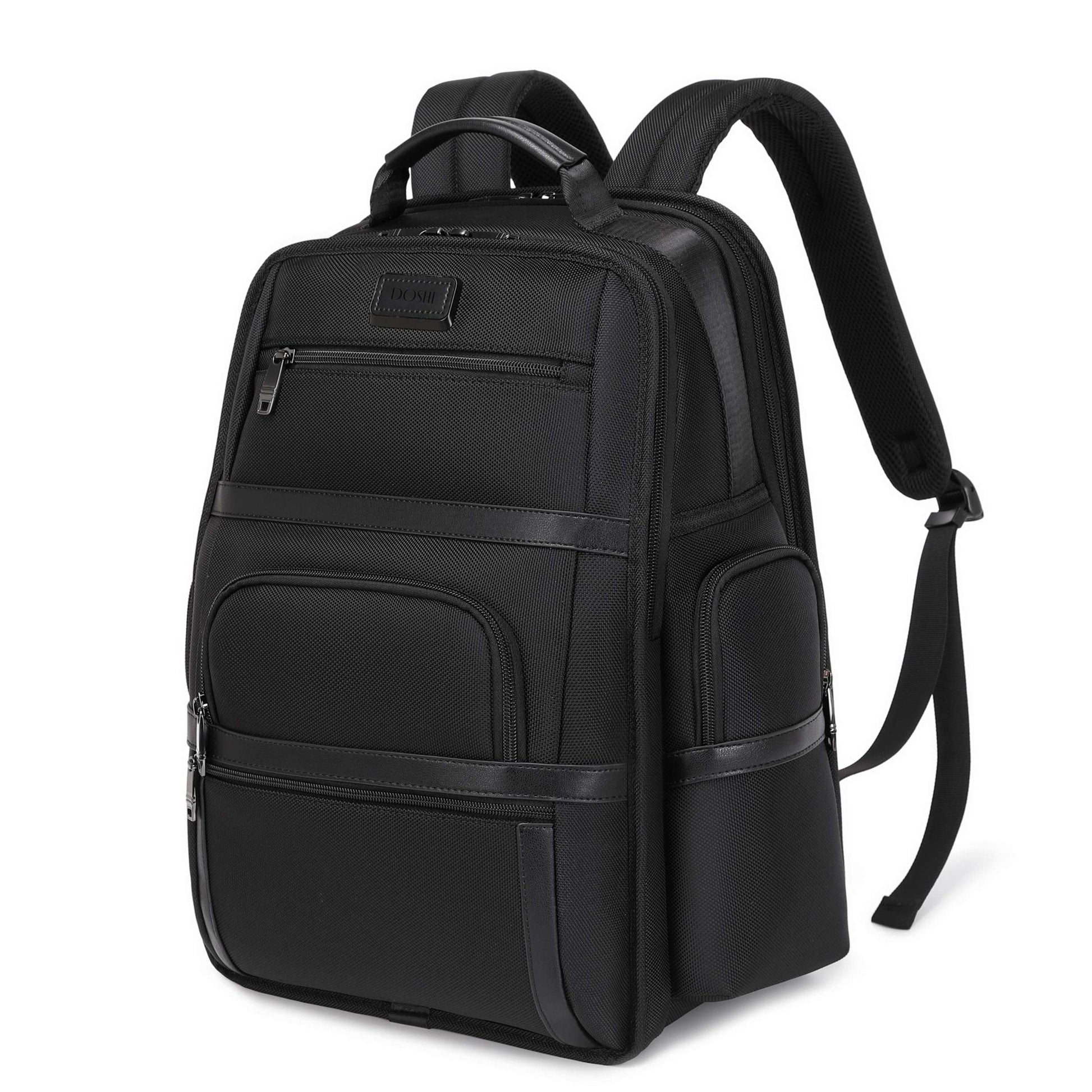 black vegan backpack for work