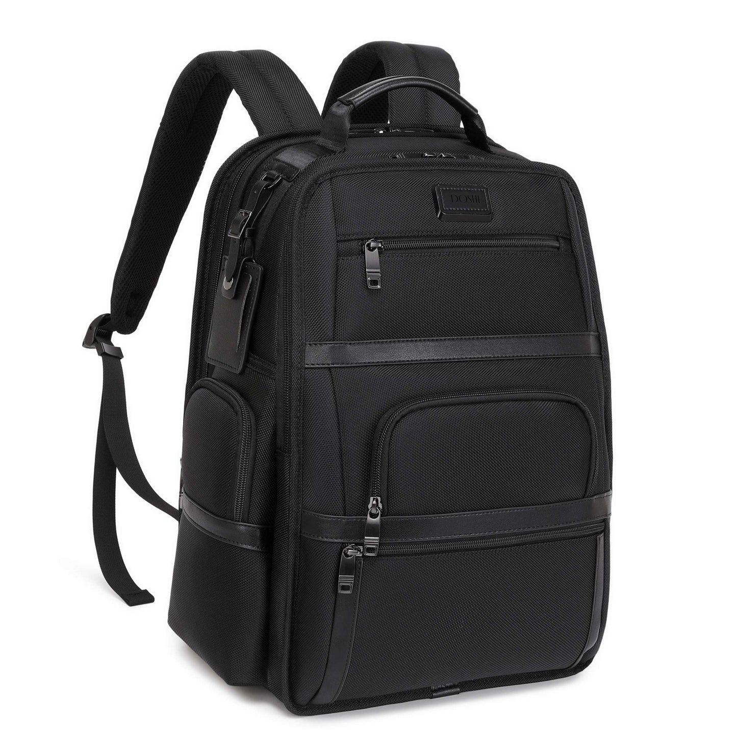 black vegan backpack for work