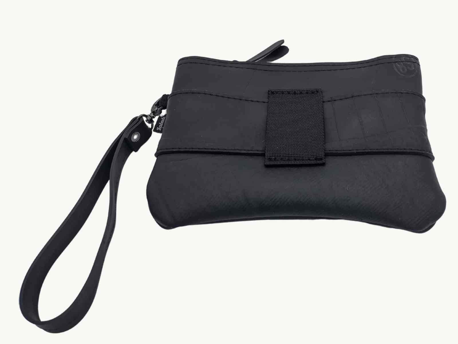 erin wristlet - belt pouch - wallet vegan leather upcycled innertube