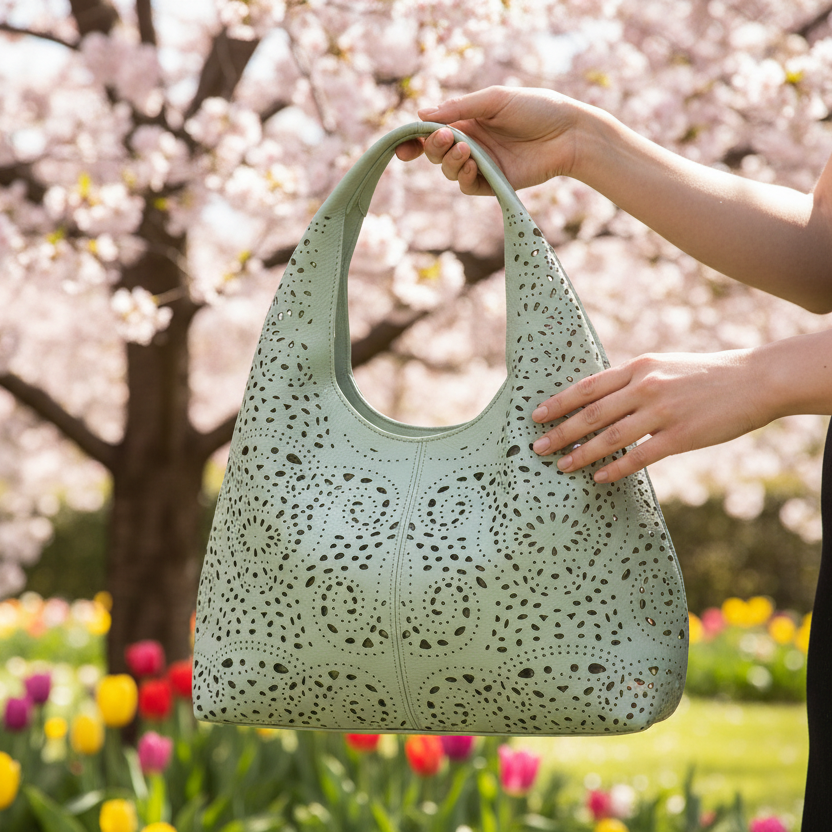 mint green non leather purse