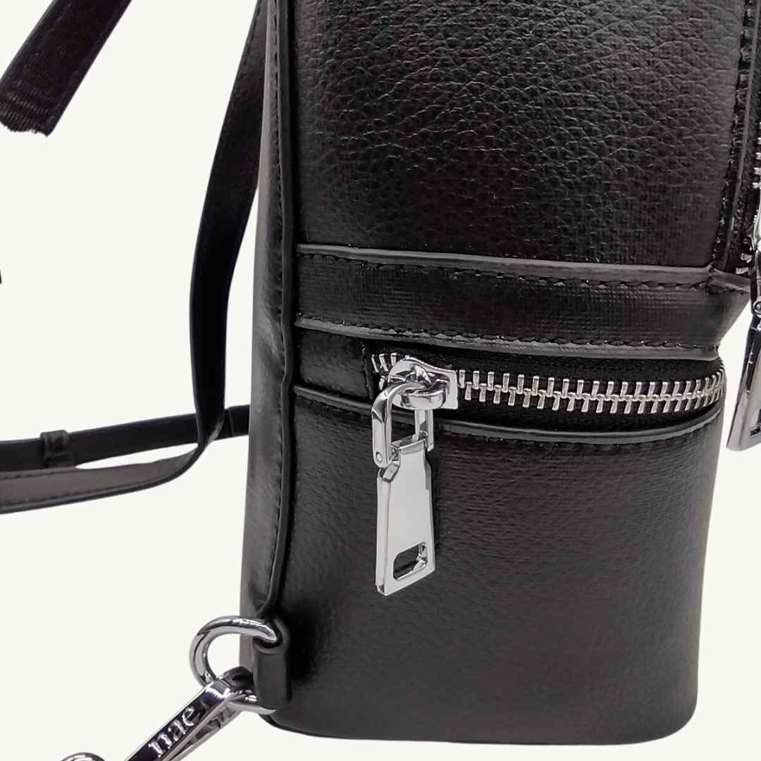 Ame Mini Backpack vegan leather up close